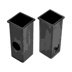 Buje Reductor de Plástico para Tubo Cuadrado